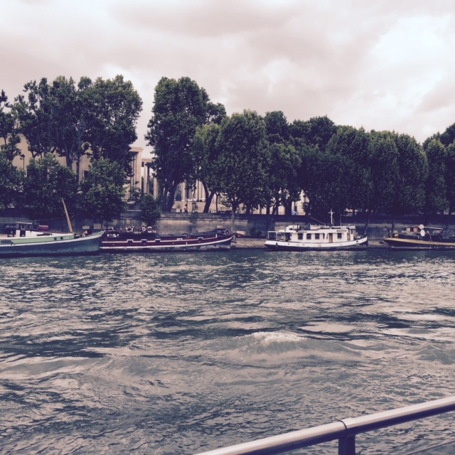 Boats along the Seine